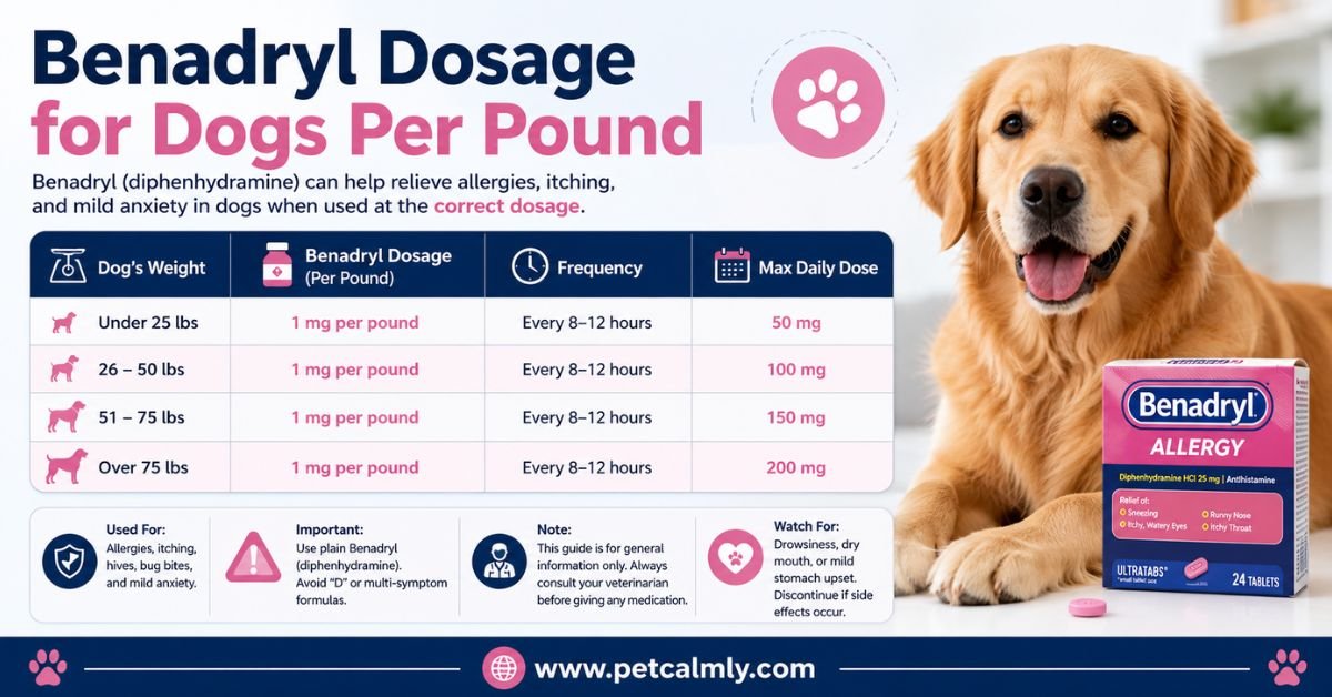 Benadryl Dosage for Dogs Per Pound: A Comprehensive Guide