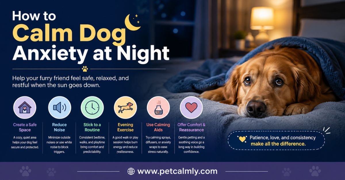 How to Calm Dog Anxiety at Night: Easy Expert Tips