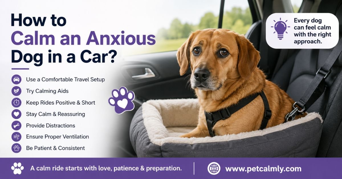 How to Calm an Anxious Dog in a Car?