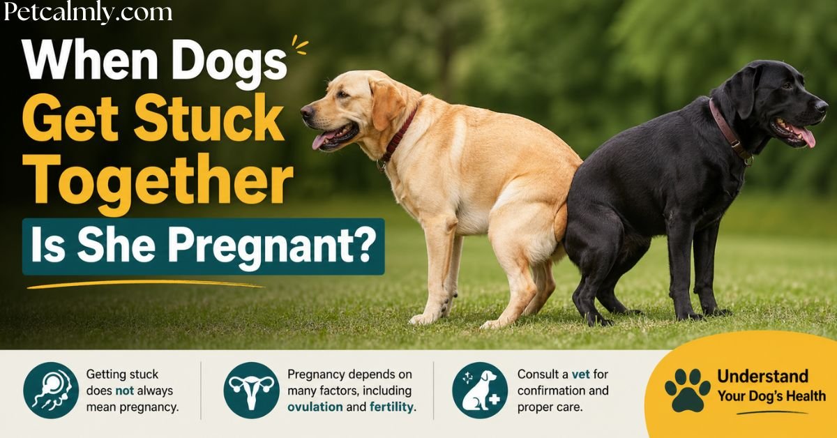 When Dogs Get Stuck Together Is She Pregnant?