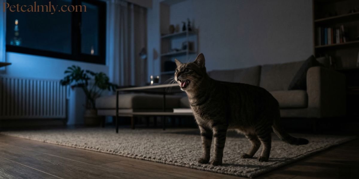 Why does My Cat Walk Around Meowing at Night