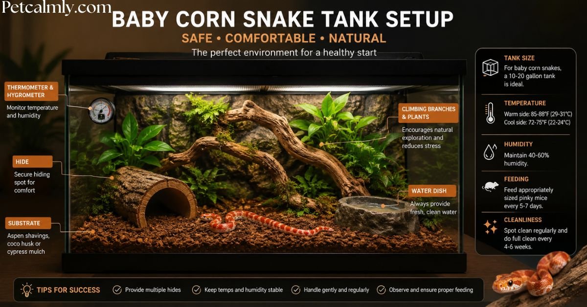 Baby Corn Snake Tank Setup