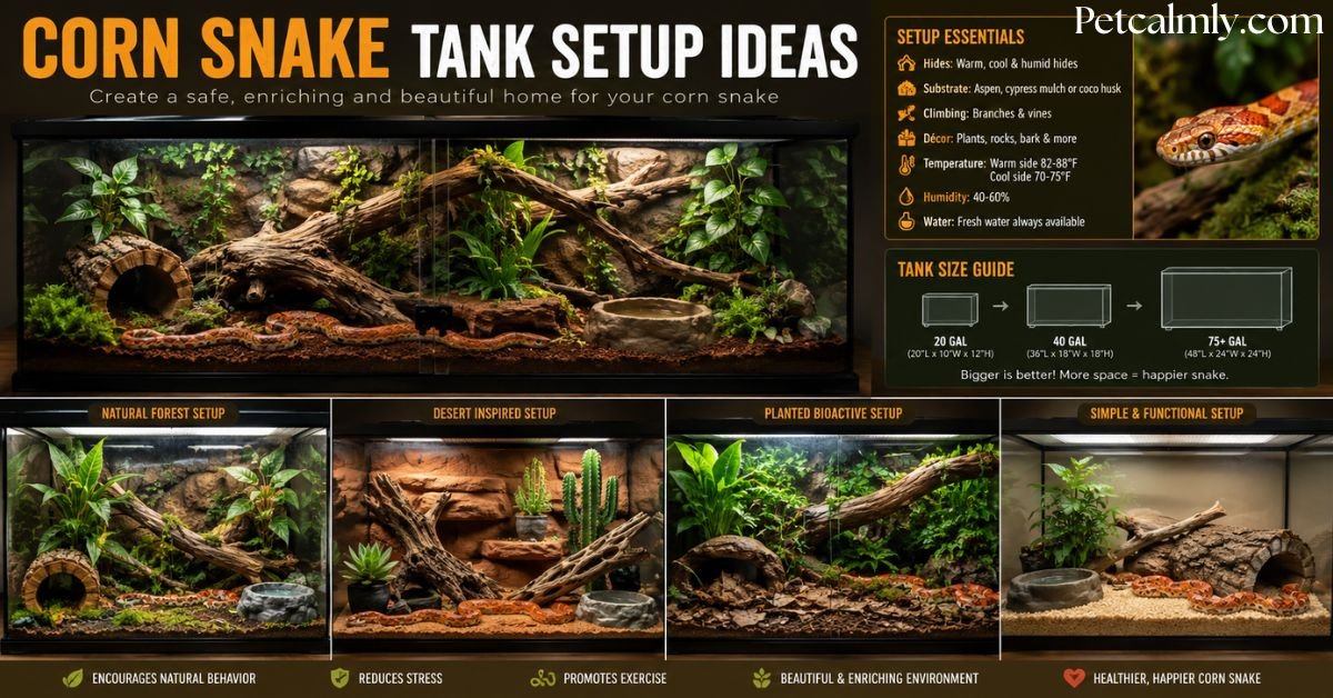 Corn Snake Tank Setup Ideas