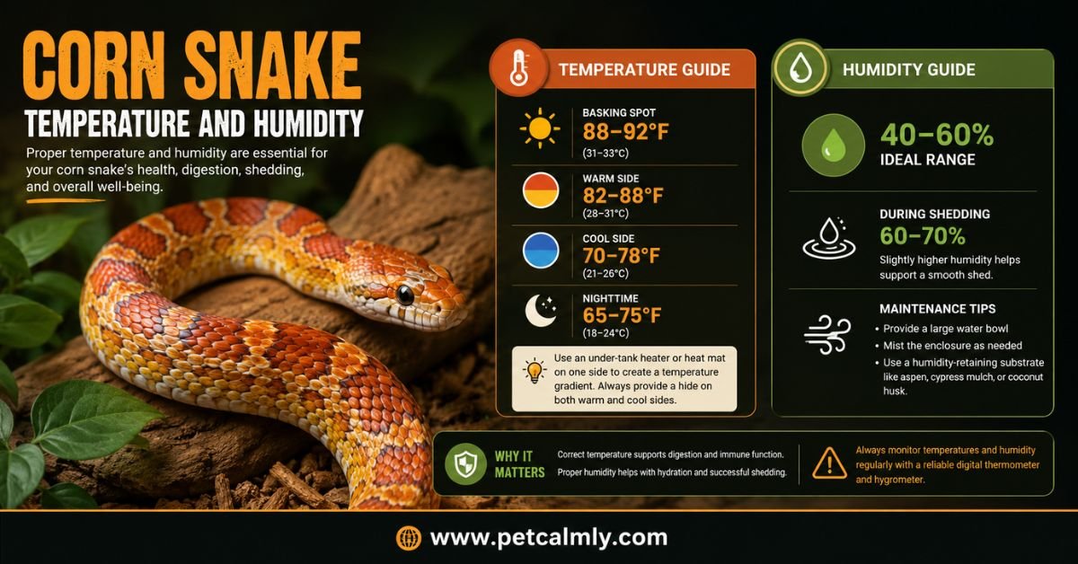 Corn Snake Temperature and Humidity