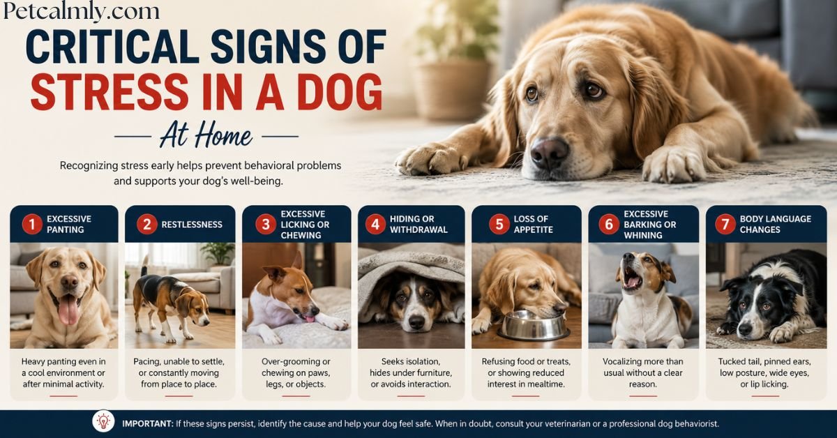 Critical Signs of Stress in a Dog at Home