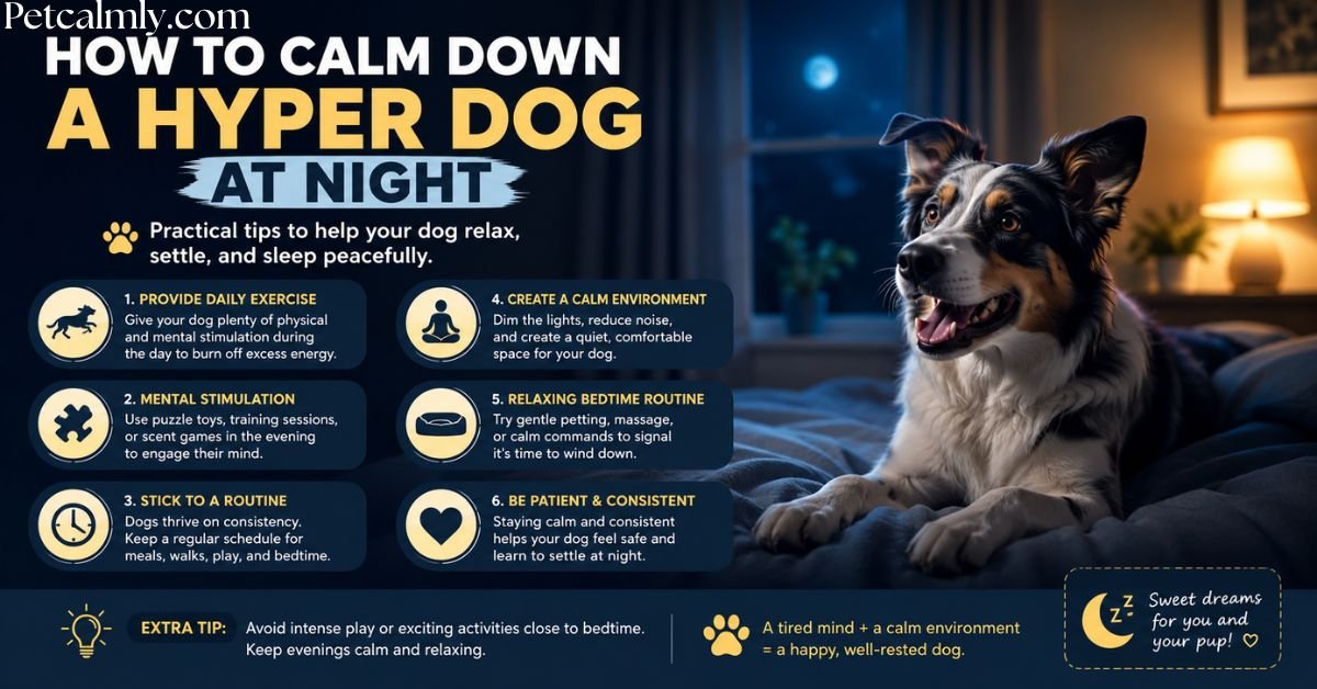 How to Calm Down a Hyper Dog at Night