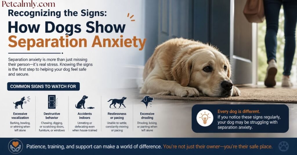 Recognizing the Signs: How Dogs Show Separation Anxiety