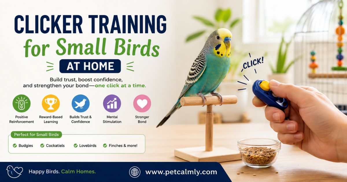 Clicker training for small birds at home