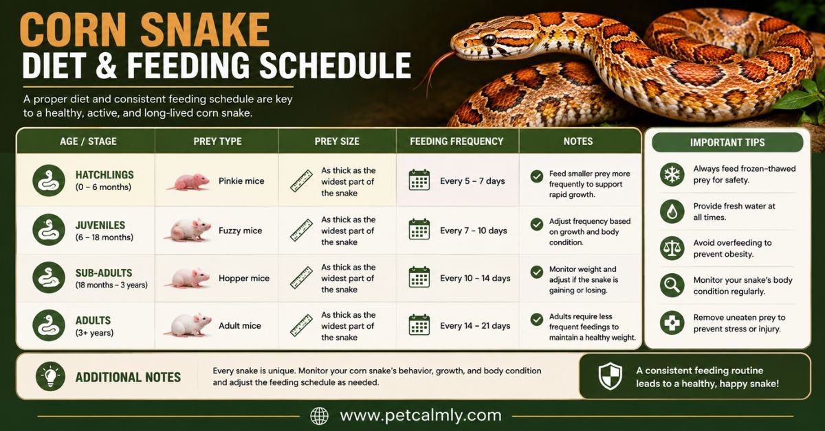 Corn Snake Diet Feeding Schedule
