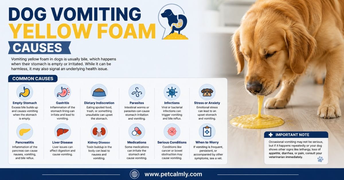 Dog Vomiting Yellow Foam Causes
