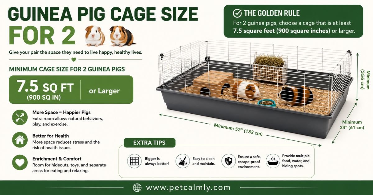 Guinea Pig Cage Size for 2