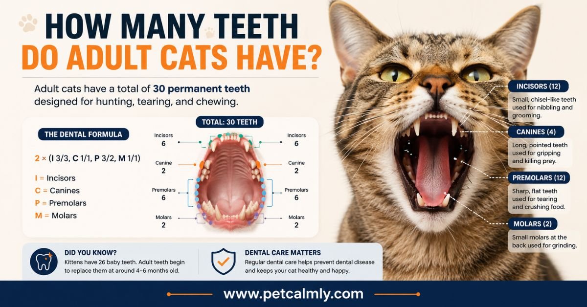 How Many Teeth Do Adult Cats Have