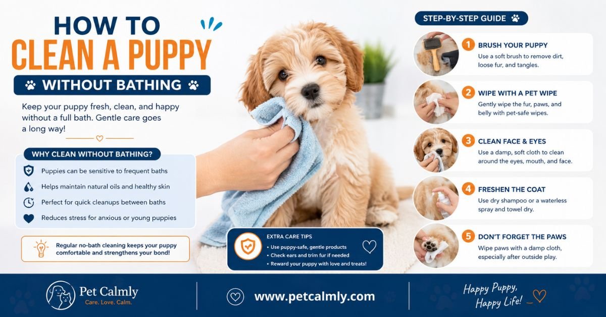 How to Clean a Puppy Without Bathing
