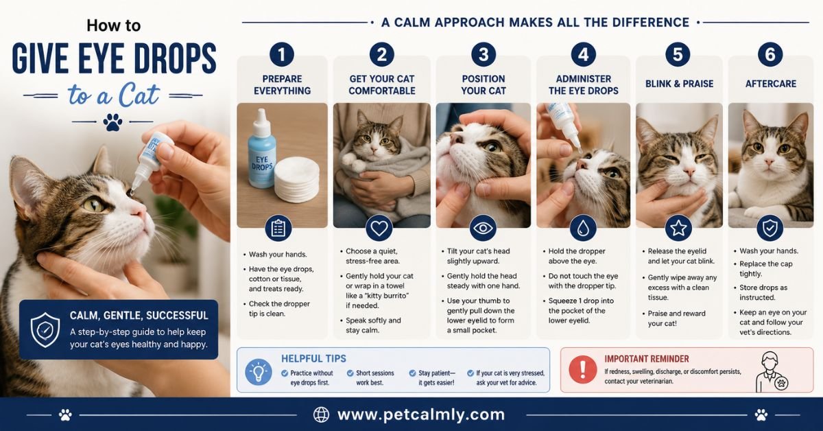 How to Give Eye Drops to a Cat