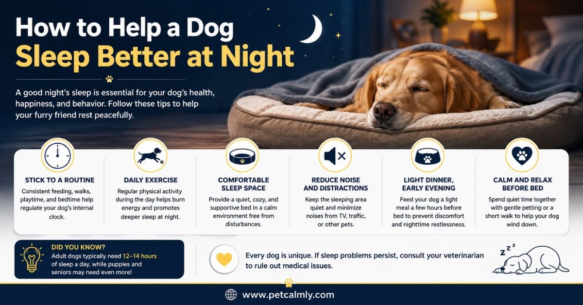 How to Help a Dog Sleep Better at Night