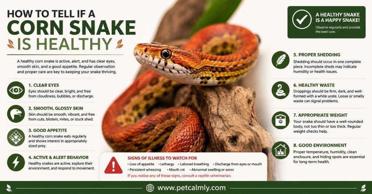 How to Tell If a Corn Snake Is Healthy