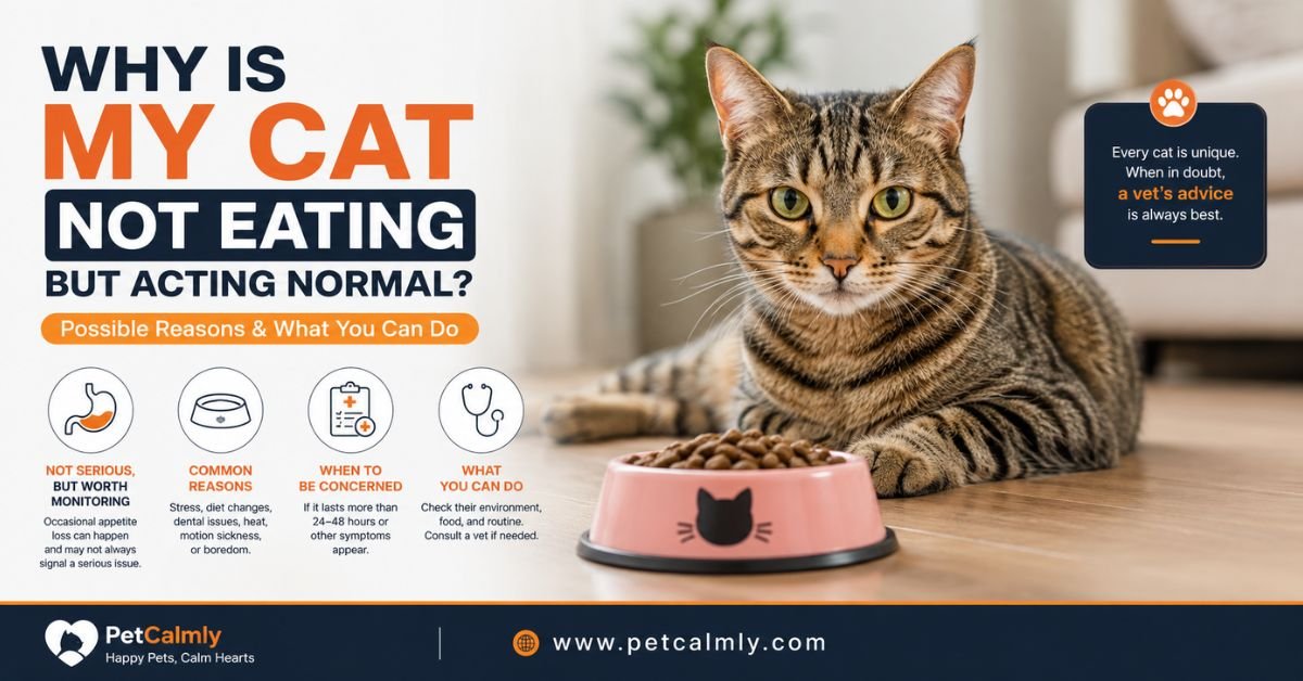 Why Is My Cat Not Eating But Acting Normal