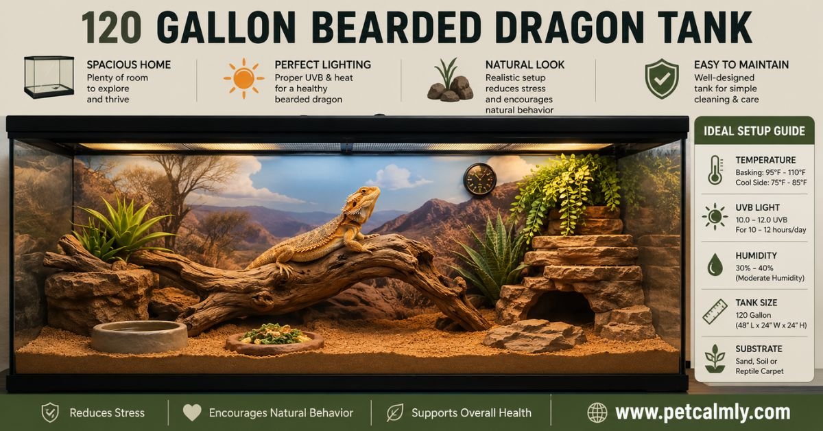 120 Gallon Bearded Dragon Tank