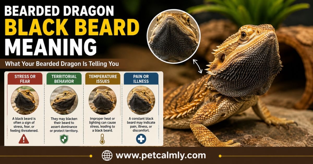 Bearded Dragon Black Beard Meaning: Causes Explained