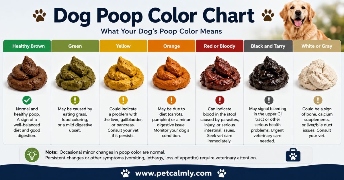 Dog Poop Color Chart