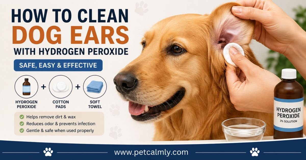 How to Clean Dog Ears With Hydrogen Peroxide