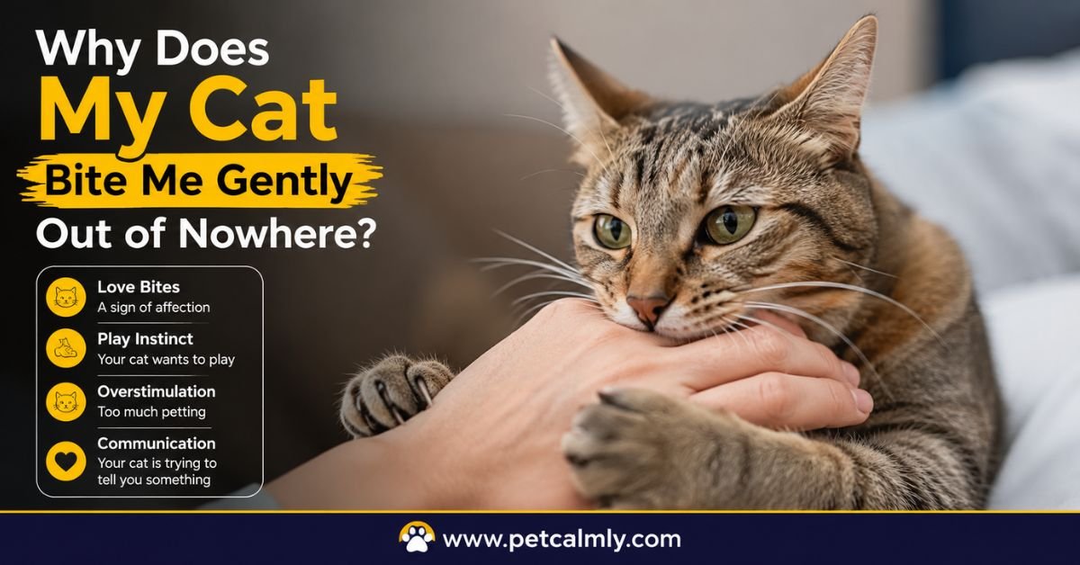 Why Does My Cat Bite Me Gently Out of Nowhere