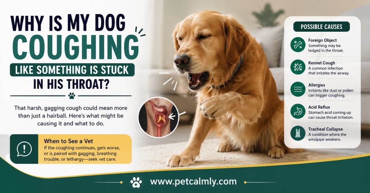 Why Is My Dog Coughing Like Something is Stuck in his throat?
