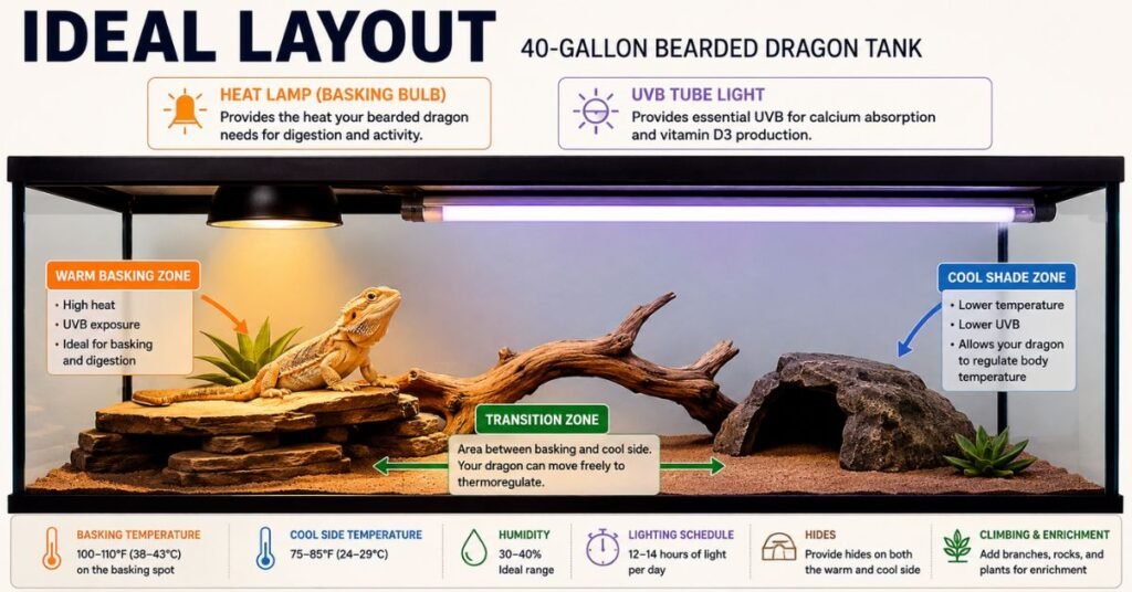 best uvb light for bearded dragon 40 gallon tank