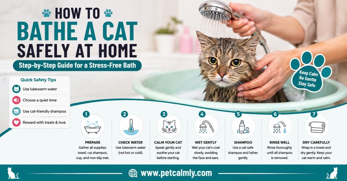How to Bathe a Cat Safely at Home: A Stress-Free Guide