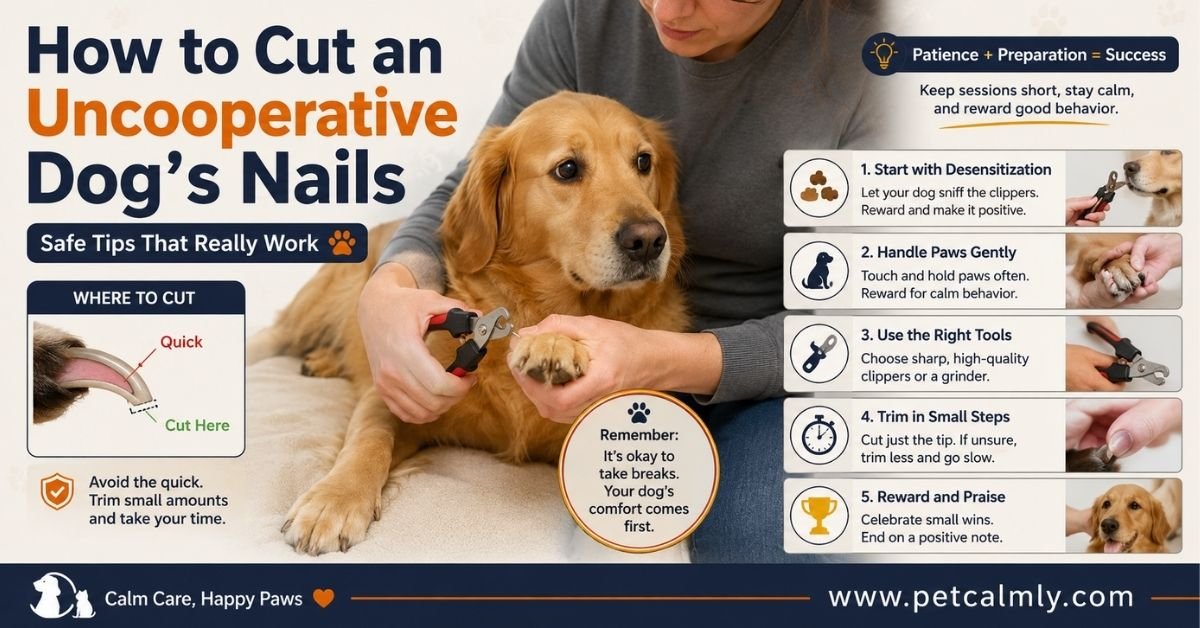How to Cut an Uncooperative Dogs Nails: (Calmly & Safely)