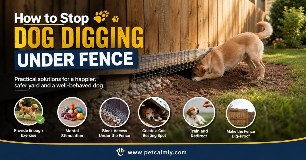 How to Stop Dog Digging Under Fence