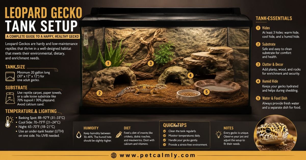 Leopard Gecko Tank Setup