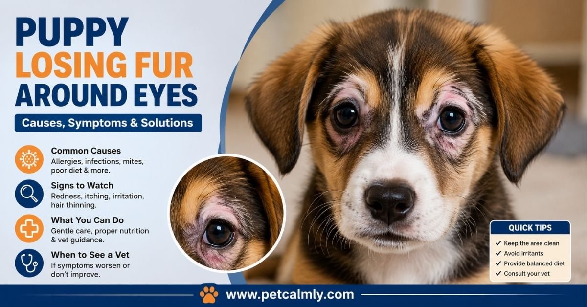 Puppy Losing Fur Around Eyes: Causes, Fixes & Vet Tips