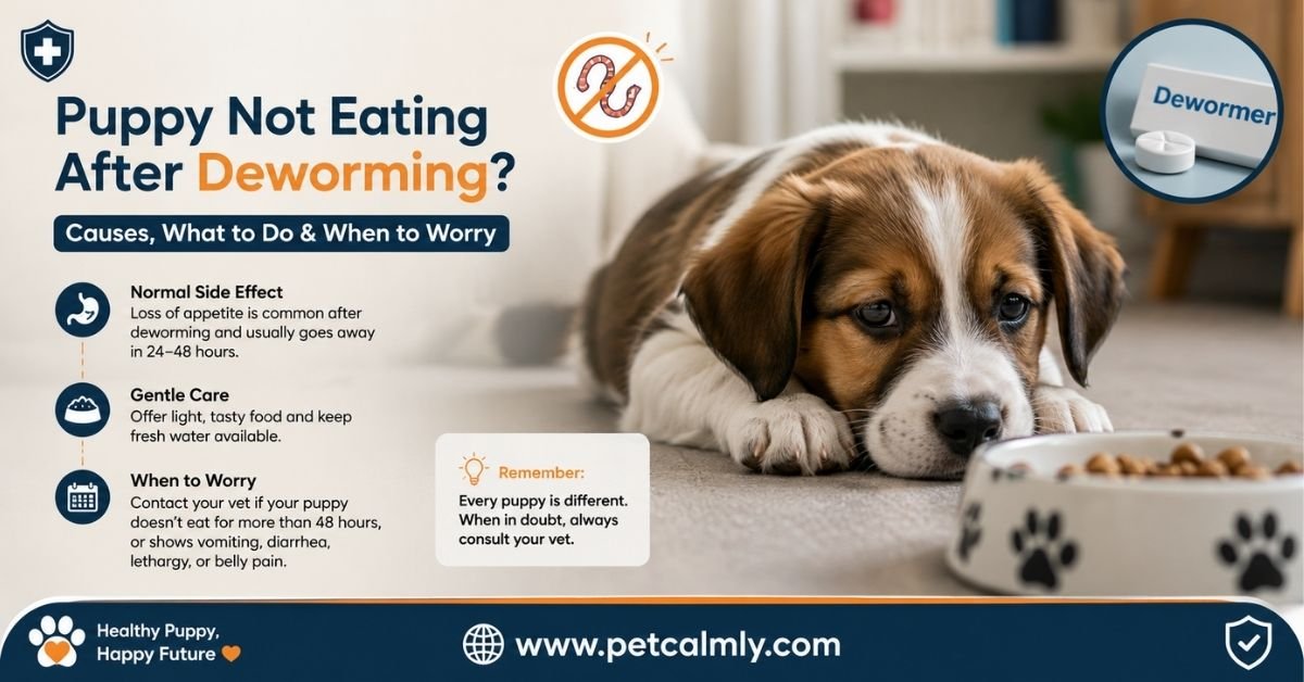 Puppy Not Eating After Deworming: Is It Normal?