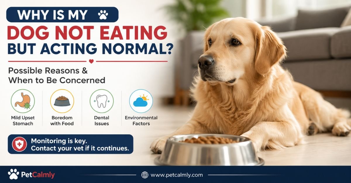 Why Is My Dog Not Eating But Acting Normal