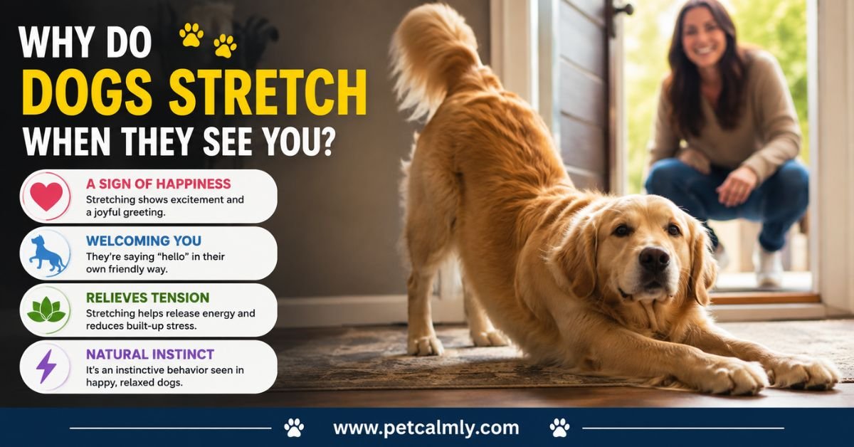 Why do Dogs Stretch When They See You