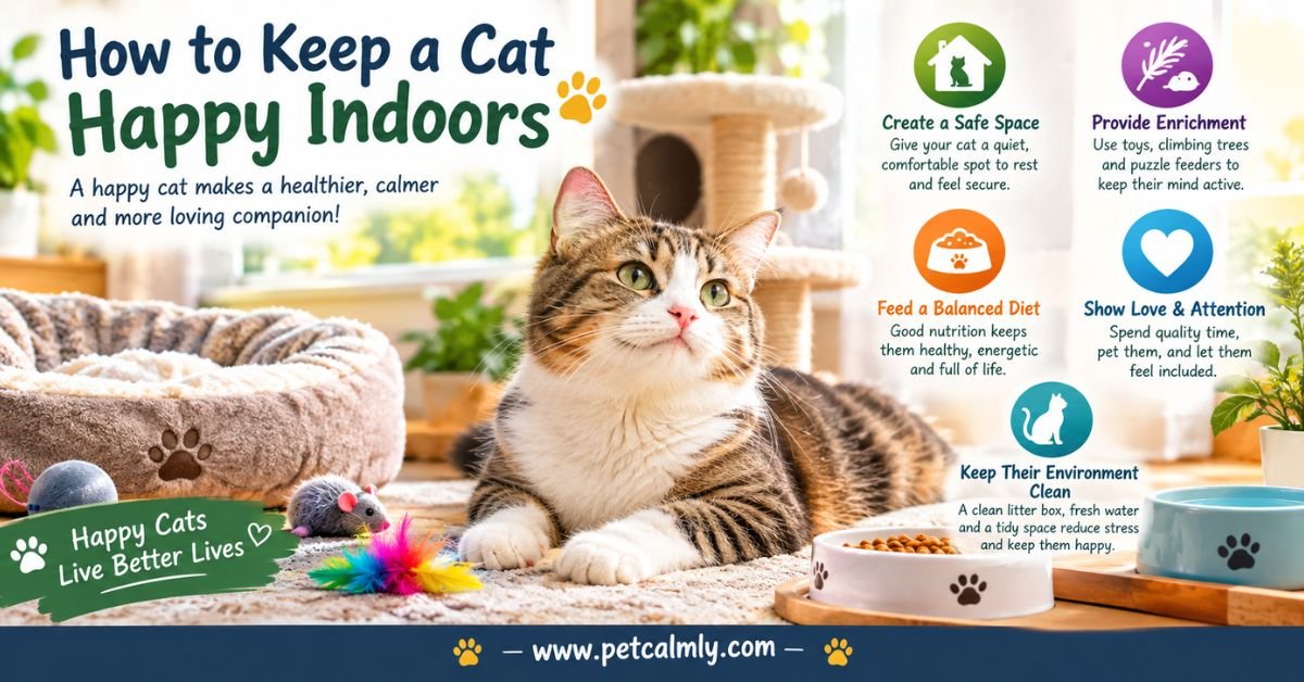 How to Keep a Cat Happy Indoors