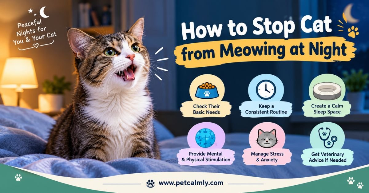 How to Stop Cat From Meowing at Night
