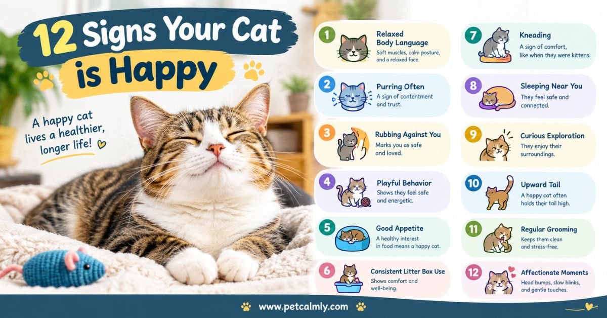 12 Signs Your Cat Is Happy