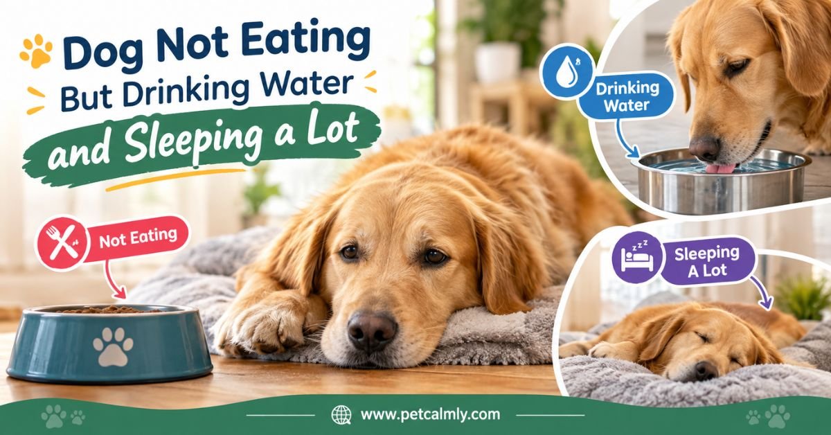 Dog Not Eating but Drinking Water and Sleeping a Lot