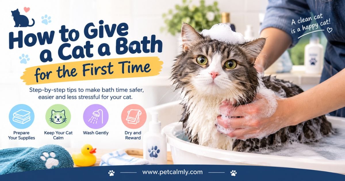 How to Give a Cat a Bath for the First Time