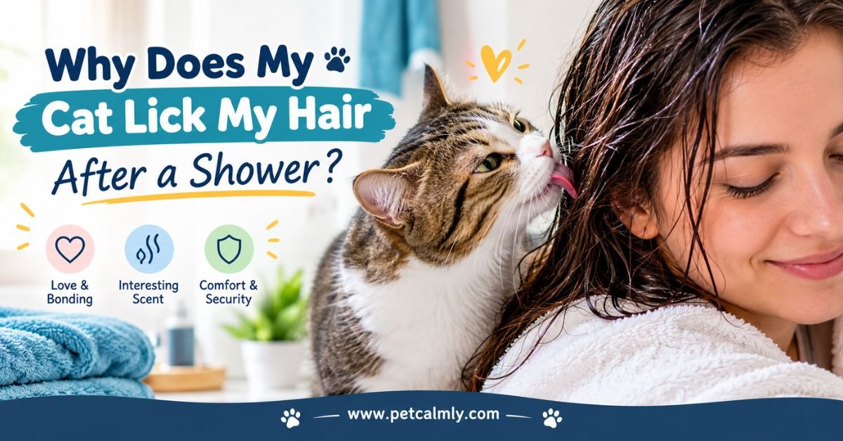 Why Does My Cat Lick My Hair After a Shower